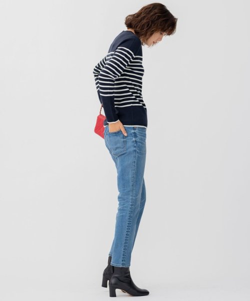 【CLASSY.1月号掲載】23区DENIM ボーイフィット パンツ #002 23区DENIM #072 ネイビー #075 #004 品番 グレー スカイブルー アイボリー B1443142178 (11011円)