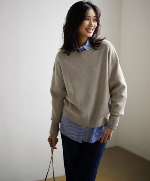 【CLASSY.1月号掲載】23区DENIM ボーイフィット パンツ #002 23区DENIM #072 ネイビー #075 #004 品番 グレー スカイブルー アイボリー B1443142178 (11011円)