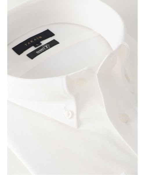 TAKA-Q(タカキュー)/SHIRT－T スタンダードフィット ボタンダウン長袖ニット 長袖 シャツ メンズ ワイシャツ ビジネス ノーアイロン 形態安定 yシャツ 速乾/img01