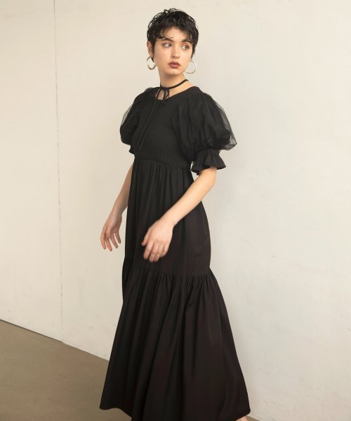 MIELI INVARIANT(ミエリ インヴァリアント)/Ravenna Shirring Dress/img02