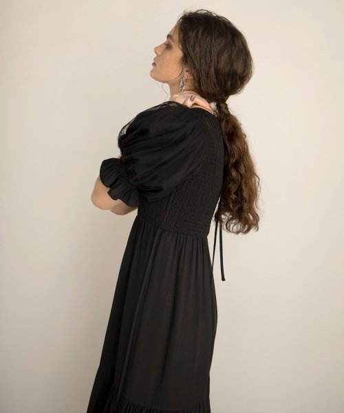 MIELI INVARIANT(ミエリ インヴァリアント)/Ravenna Shirring Dress/img05