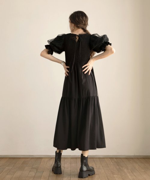 MIELI INVARIANT(ミエリ インヴァリアント)/Ravenna Shirring Dress/img07