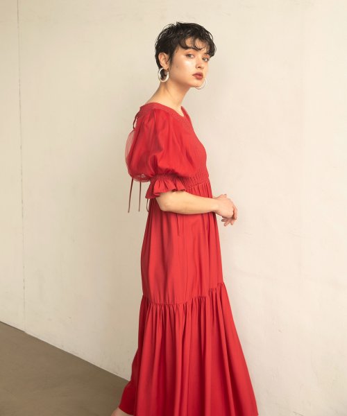MIELI INVARIANT(ミエリ インヴァリアント)/Ravenna Shirring Dress/img18