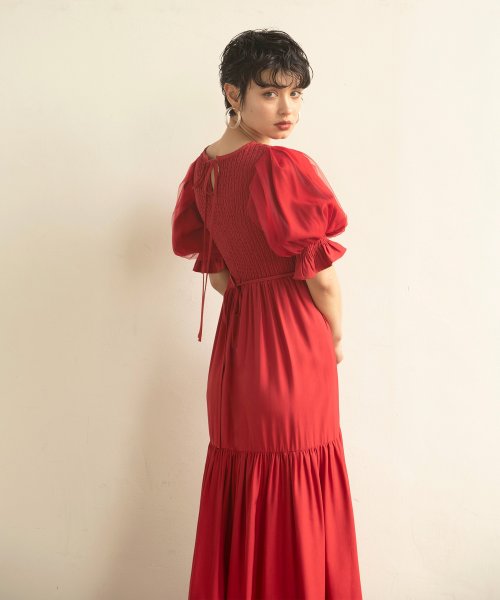 MIELI INVARIANT(ミエリ インヴァリアント)/Ravenna Shirring Dress/img19