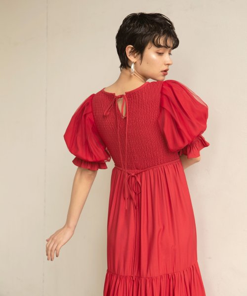 MIELI INVARIANT(ミエリ インヴァリアント)/Ravenna Shirring Dress/img20