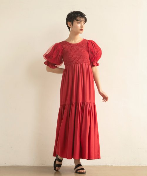 MIELI INVARIANT(ミエリ インヴァリアント)/Ravenna Shirring Dress/img21