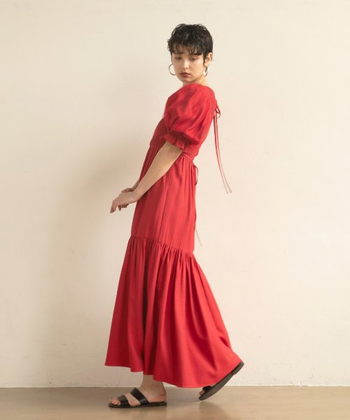 MIELI INVARIANT(ミエリ インヴァリアント)/Ravenna Shirring Dress/img22