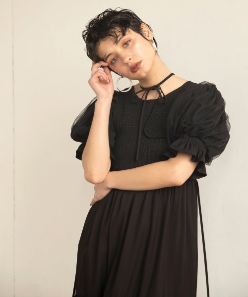 MIELI INVARIANT(ミエリ インヴァリアント)/Ravenna Shirring Dress/img25