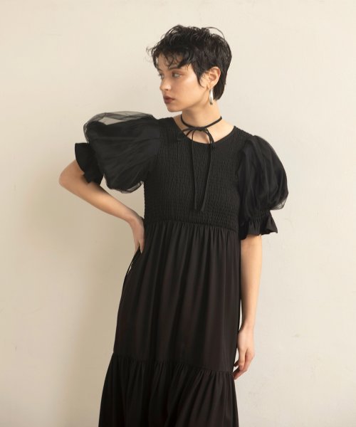 MIELI INVARIANT(ミエリ インヴァリアント)/Ravenna Shirring Dress/img26