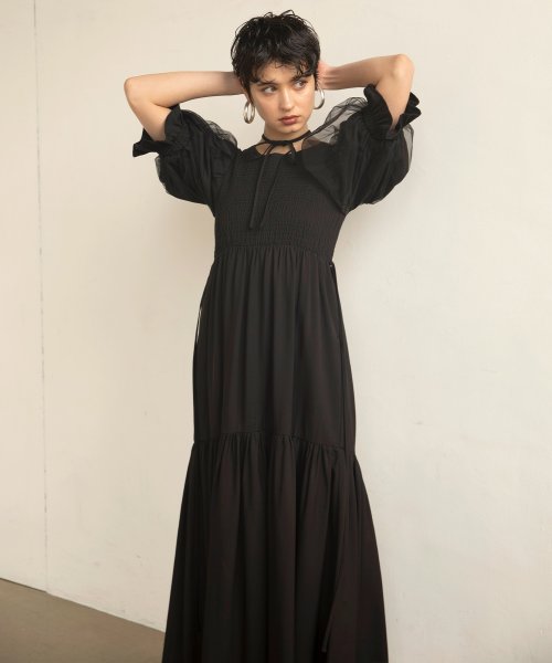 MIELI INVARIANT(ミエリ インヴァリアント)/Ravenna Shirring Dress/img28