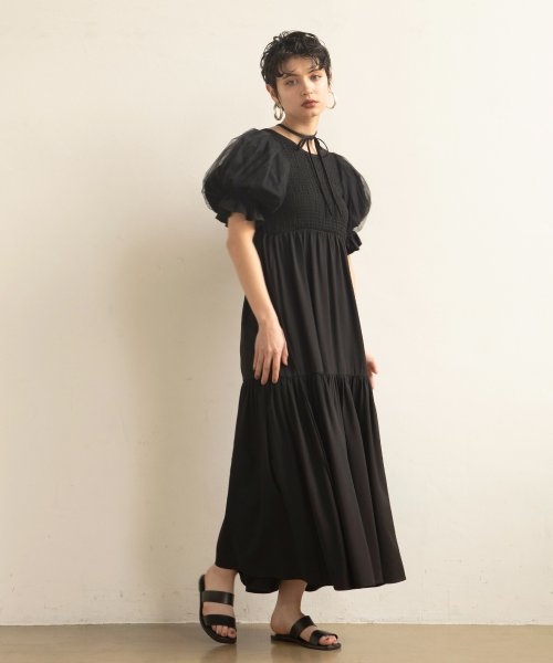MIELI INVARIANT(ミエリ インヴァリアント)/Ravenna Shirring Dress/img30