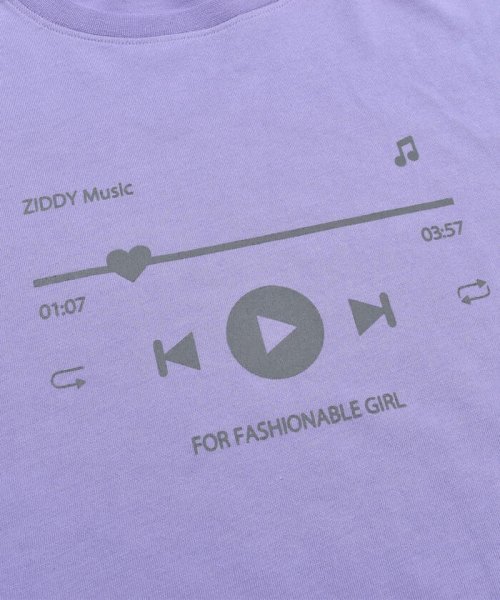 ZIDDY(ジディー)/ZIDDY Music プリント Tシャツ  (130~160cm)/img16