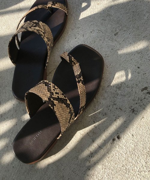 marjour(マージュール)/SNAKE FLAT SANDAL/img23