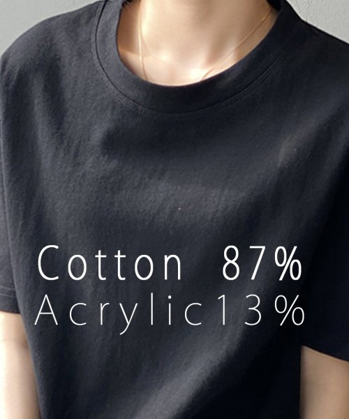 ARGO TOKYO(アルゴトウキョウ)/Cotton Crew－neck Big T－shirt 24023　コットン　コットンT　Tシャツ　ホワイト　グレー　ブラック/img02