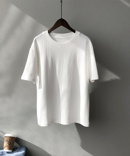 ARGO TOKYO(アルゴトウキョウ)/Cotton Crew－neck Big T－shirt 24023　コットン　コットンT　Tシャツ　ホワイト　グレー　ブラック/img22