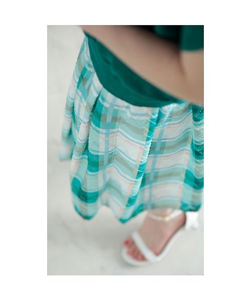 Sawa a la mode(サワアラモード)/色鮮やかなチェック柄フレアスカート/img05