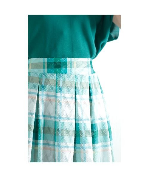 Sawa a la mode(サワアラモード)/色鮮やかなチェック柄フレアスカート/img15