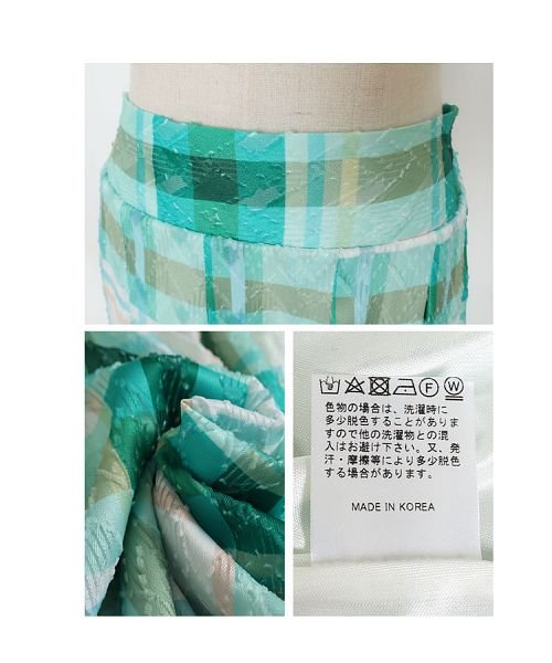 Sawa a la mode(サワアラモード)/色鮮やかなチェック柄フレアスカート/img22