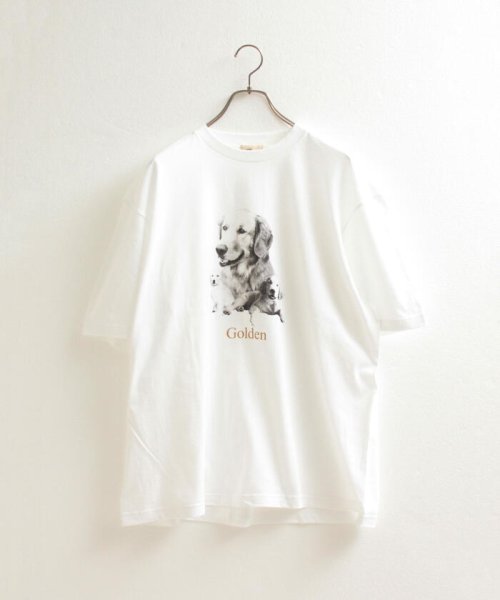 GLOSTER(GLOSTER)/【人気NO.1ヒットシリーズ】DOG&CAT 犬猫オーバーサイズTシャツ/img11