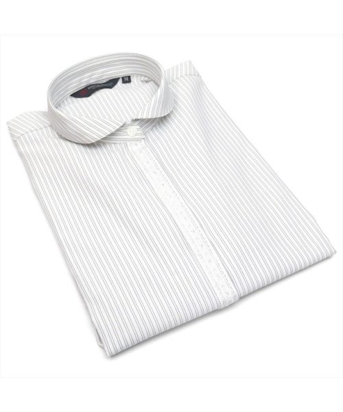 TOKYO SHIRTS(TOKYO SHIRTS)/形態安定 ラウンドカラー 長袖 レディースデザインシャツ/img01