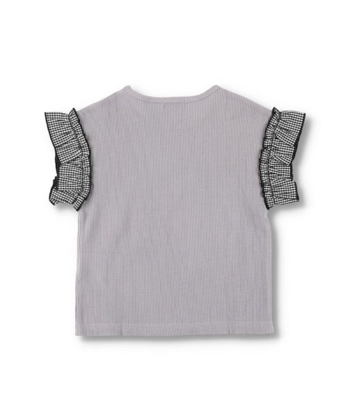 BRANSHES(ブランシェス)/ワッフル×袖フリル半袖Tシャツ/img42