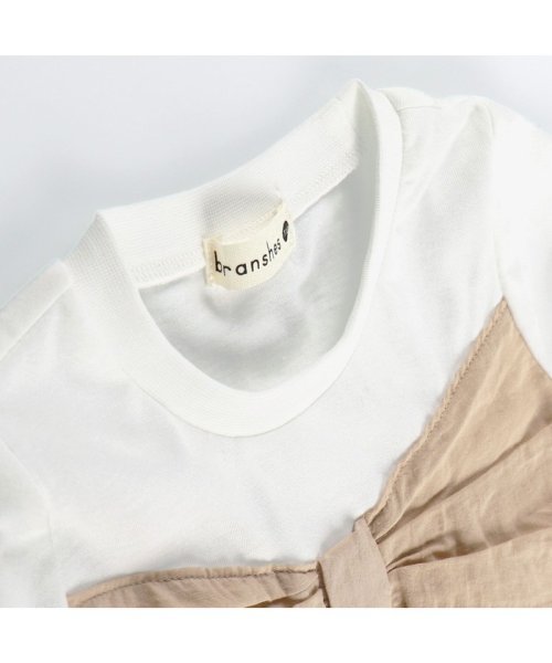 BRANSHES(ブランシェス)/カットワーク刺繍重ね着風半袖Tシャツ/img03