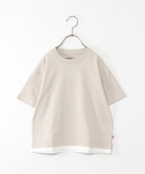 ikka kids(イッカ　キッズ)/【キッズ】USAコットン裾レイヤードT(120〜160cm)/img03