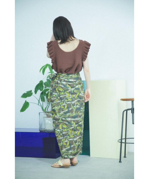 ROSE BUD(ローズバッド)/アフリカ柄巻きデザインスカート/img02