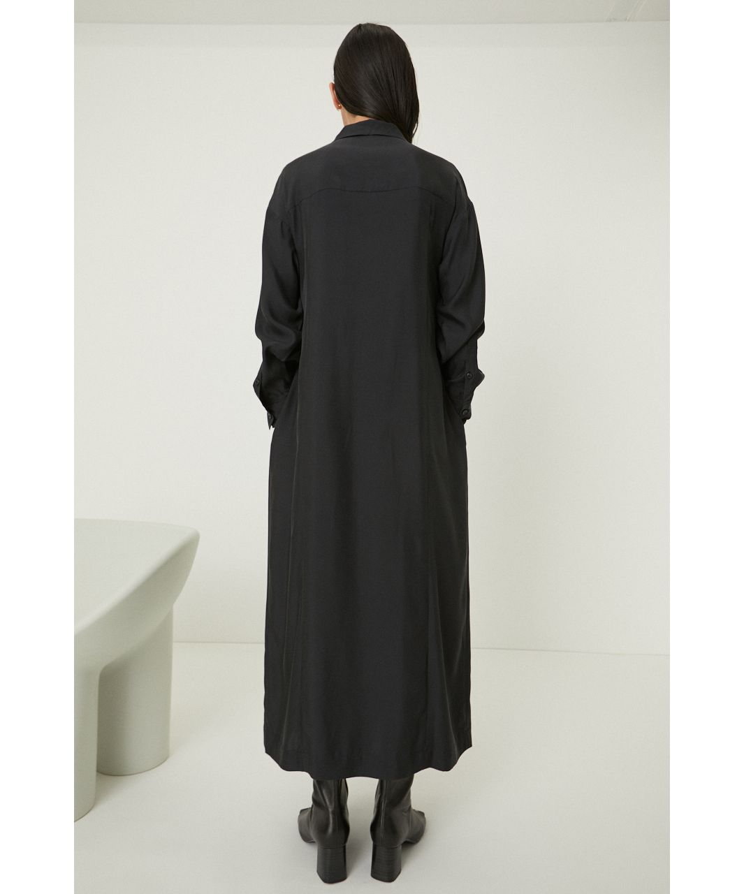 Gloss maxi shirt dress