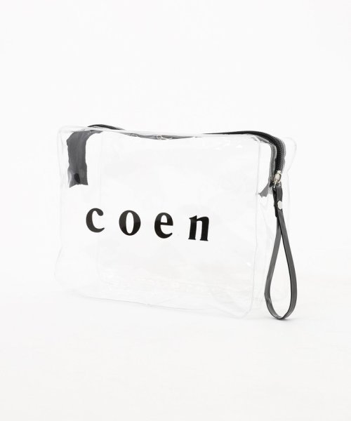 coen(coen)/【一部店舗・WEB限定】クリアポーチ付きプレーンスイムウエア4点セット/img15