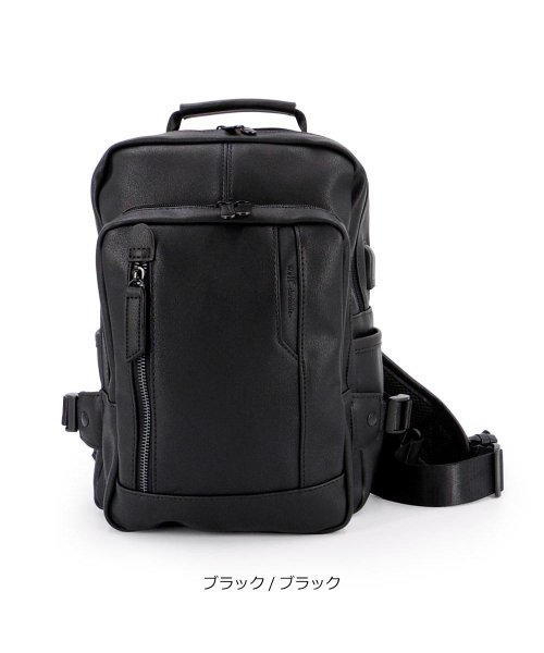 BCLOVER(ビークローバー)/ボディバッグ メンズ 大容量 かっこいい ショルダーバッグ 斜めがけ 斜めがけバッグ おしゃれ シンプル ブランド USB 男性 黒 ブラック ワンショルダーバ/img11