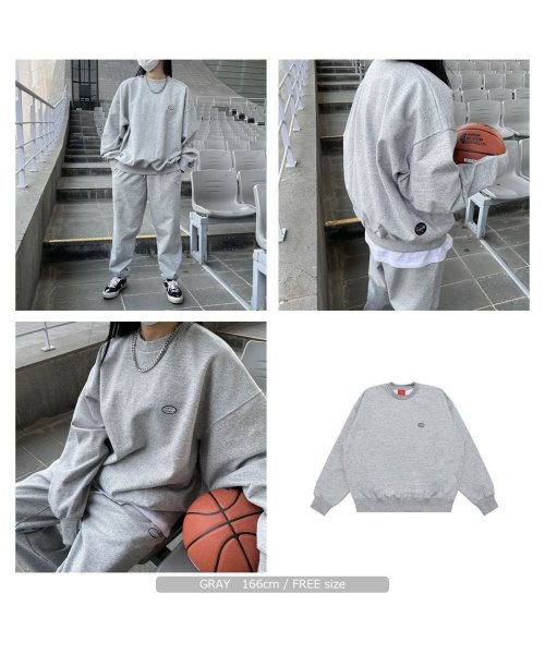 1111clothing(ワンフォークロージング)/パラグラフ スウェット トレーナー ブランド 正規品 ◆Paragraph Cotton Set－up Sweatshirt◆ メンズ レディース オーバーサイ/img06