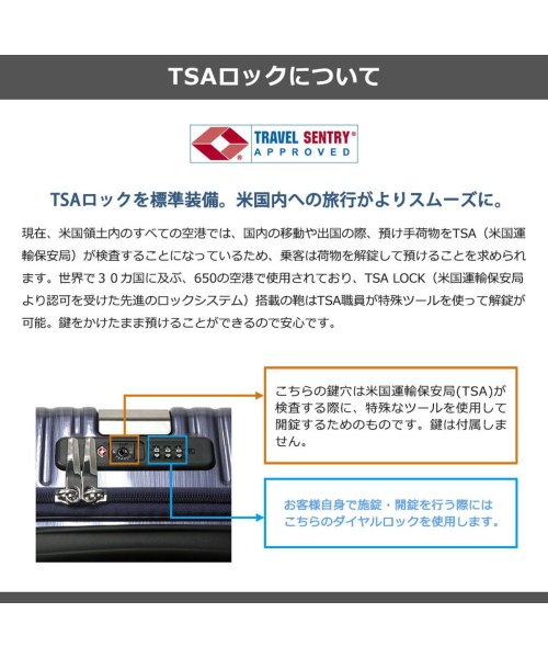 TAKEO KIKUCHI(タケオキクチ)/タケオキクチ スーツケース TAKEO KIKUCHI SETTER SILVER Mサイズ キャリーケース 静音 出張 TSA 69L 6泊 SET003/img31