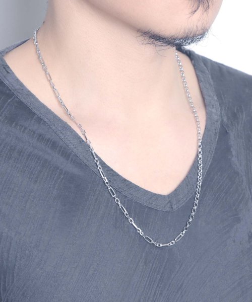 MAISON mou(メゾンムー)/【YArKA/ヤーカ】silver925 mix chain necklace [LBN4]/ミックスチェーンネックレス シルバー925/img09