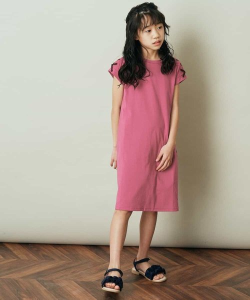 a.v.v(KID'S)(アー・ヴェ・ヴェキッズ)/[100－130]ショルダーリボンTシャツワンピース/img10