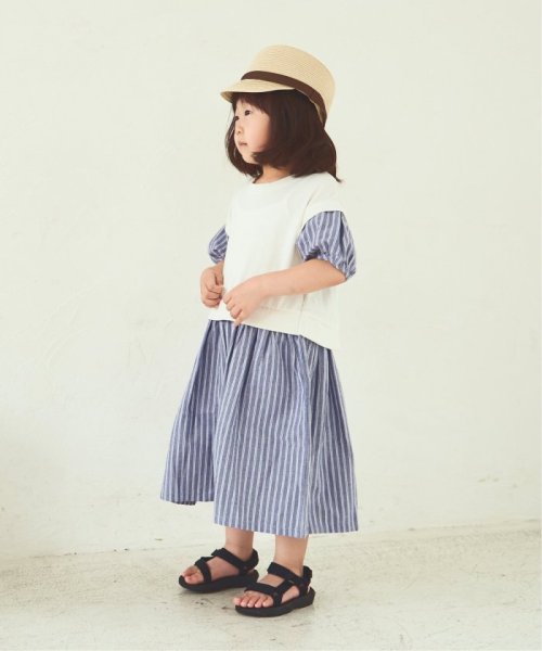 ikka kids(イッカ　キッズ)/ベストレイヤードストライプワンピース（100〜160cm）/img05