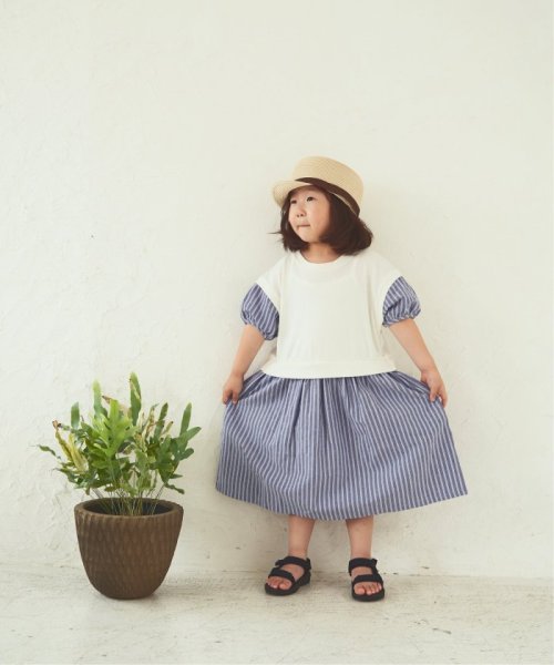 ikka kids(イッカ　キッズ)/ベストレイヤードストライプワンピース（100〜160cm）/img06