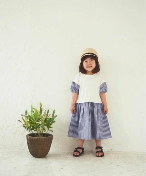 ikka kids(イッカ　キッズ)/ベストレイヤードストライプワンピース（100〜160cm）/img07