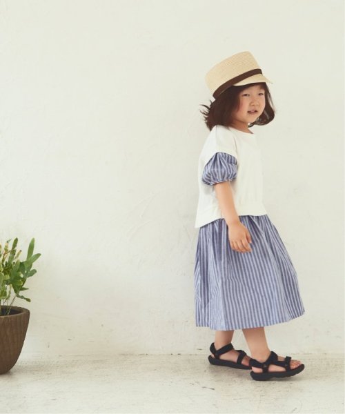 ikka kids(イッカ　キッズ)/ベストレイヤードストライプワンピース（100〜160cm）/img11