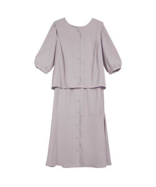 DRESS+(ドレス プラス)/セットアップ 通勤 レディース ブラウス　aライン スカート 春夏/img01