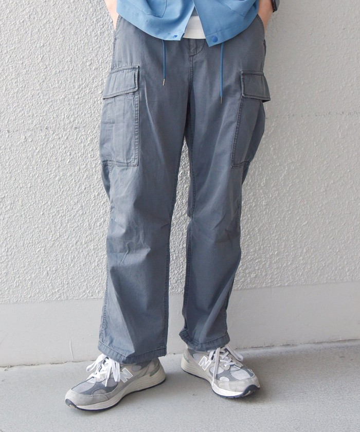 SHIPS any: BDU ライトオンスデニム カーゴパンツ◇
