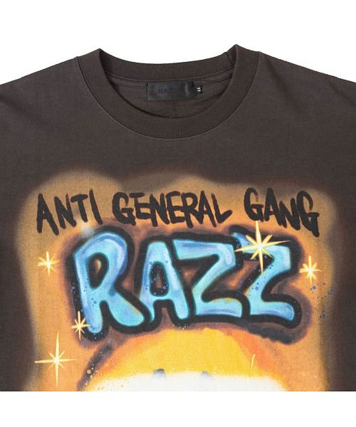 razz(ラズ)/RAZZIS 周年スプレープリントTシャツ メンズ RAZZIS ラズ ブランド おしゃれ 大人 トップス カットソー  白 ストリートファッション ストリート/img07