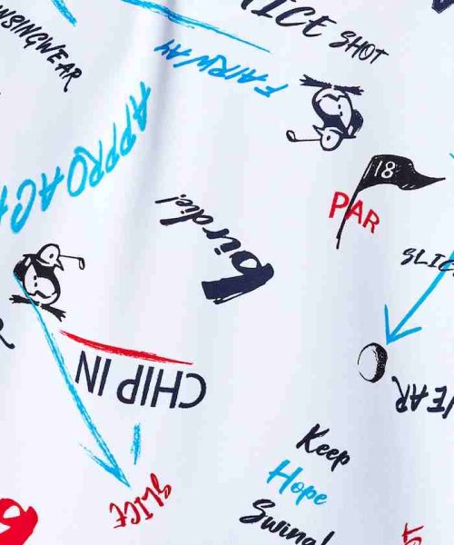 Munsingwear(マンシングウェア)/CoolistD－Tecスイングペンギン総柄プリント半袖ポロシャツ【アウトレット】/img06