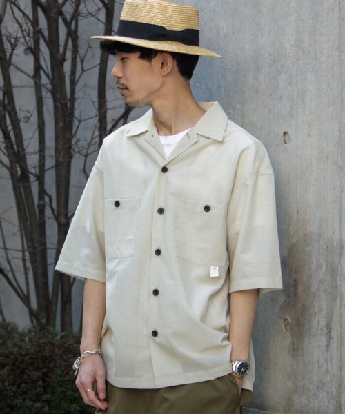 GLOSTER(GLOSTER)/【WORK ABOUT/ワークアバウト】TROPICAL SHIRT トロピカルオープンカラーシャツ/img18