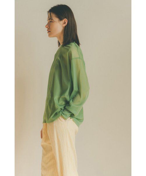 CLANE(クラネ)/LINE SHEER L/S TOPS/img09