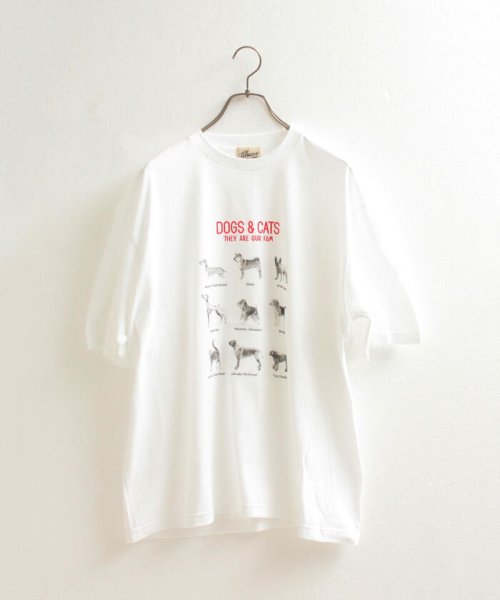 GLOSTER(GLOSTER)/【人気NO.1ヒットシリーズ】DOG&CAT 犬猫オーバーサイズTシャツ/img36