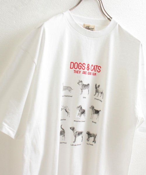 GLOSTER(GLOSTER)/【人気NO.1ヒットシリーズ】DOG&CAT 犬猫オーバーサイズTシャツ/img38