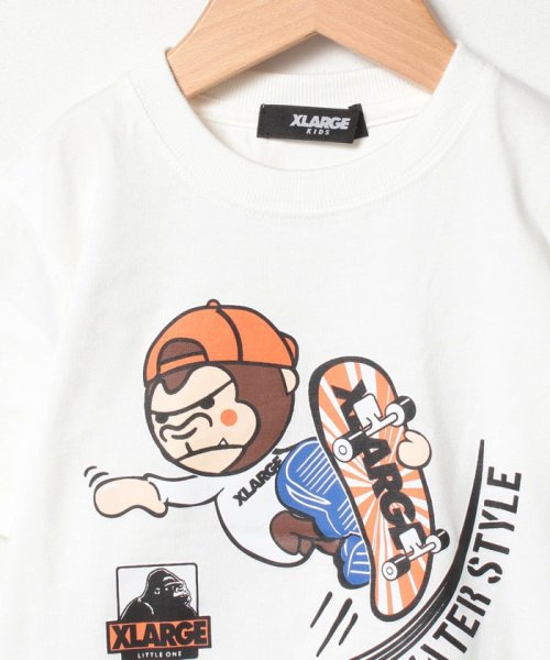 XLARGE KIDS(エクストララージ　キッズ)/【オンライン限定】スケボーファニーゴリラ半袖Tシャツ/img02