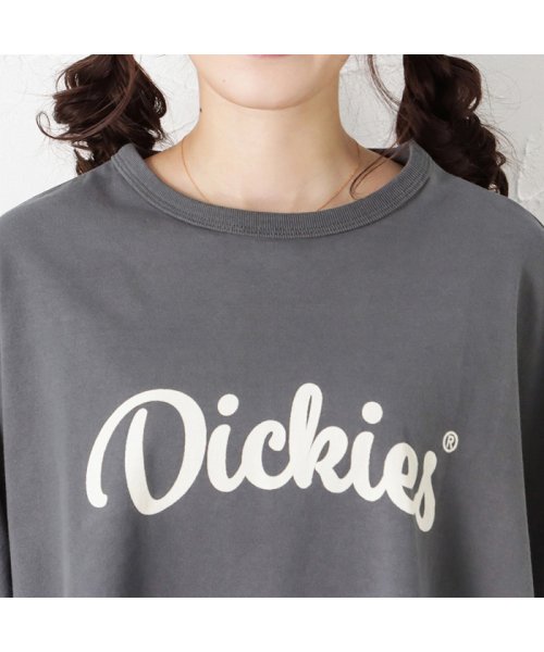 MAC HOUSE(women)(マックハウス（レディース）)/Dickies ディッキーズ ロゴポンチョロングTシャツ 2187－2705/img03