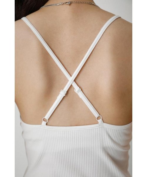 AZUL by moussy(アズールバイマウジー)/BASIC BACK CROSS CAMISOLE/img05